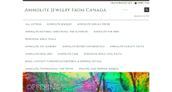 Desktop Screenshot of ammolitejewelryfromcanada.com